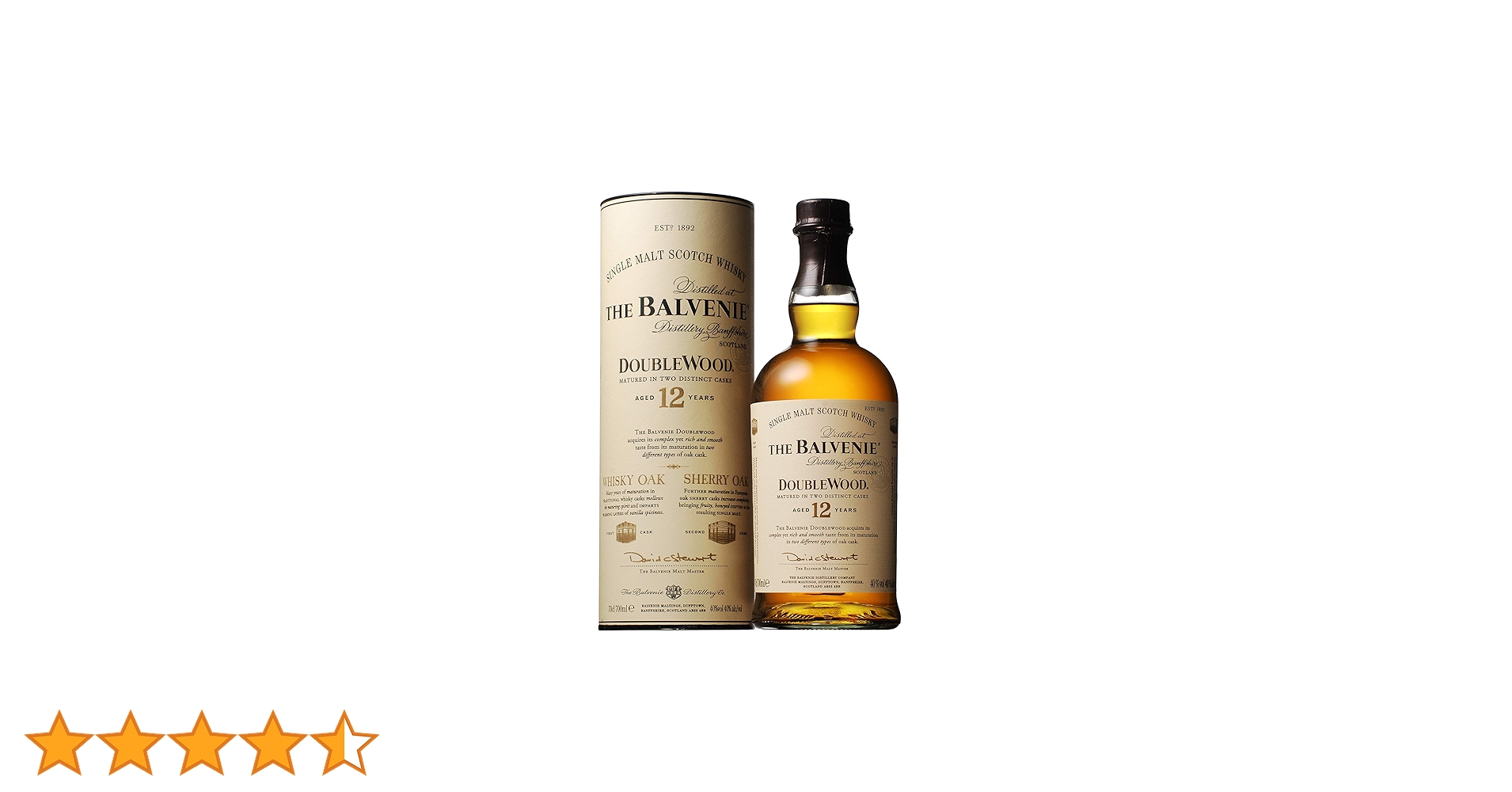 Amazon.co.jp: バルヴェニー 12年 ダブルウッド シングルモルト